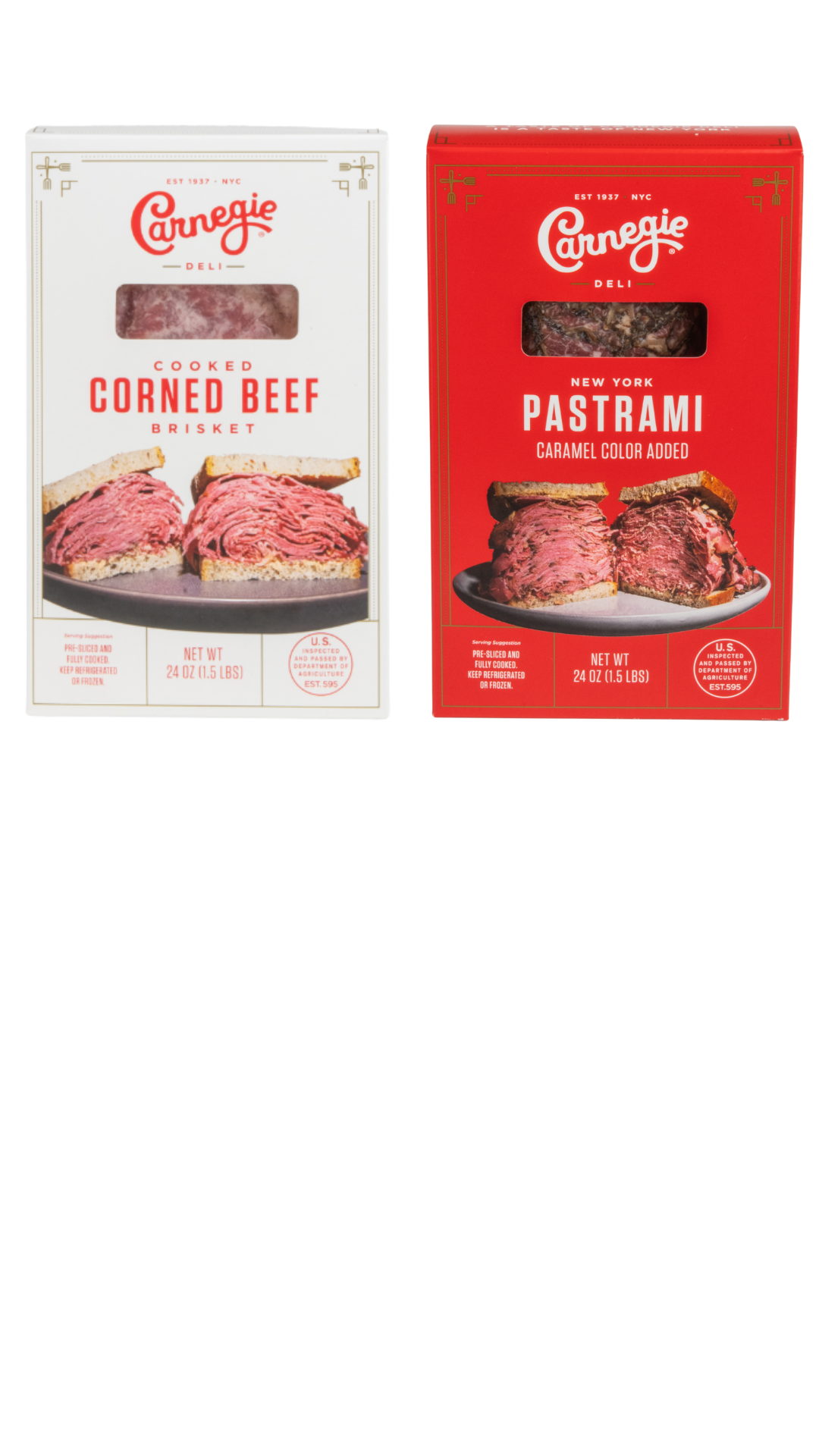 Carnegie Deli Pastrami and Corned Beef