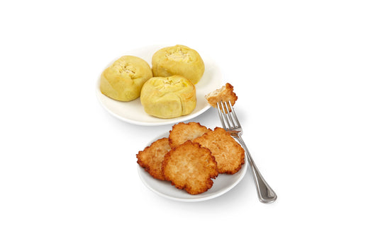 Potato Latkes, Knishes and Soup