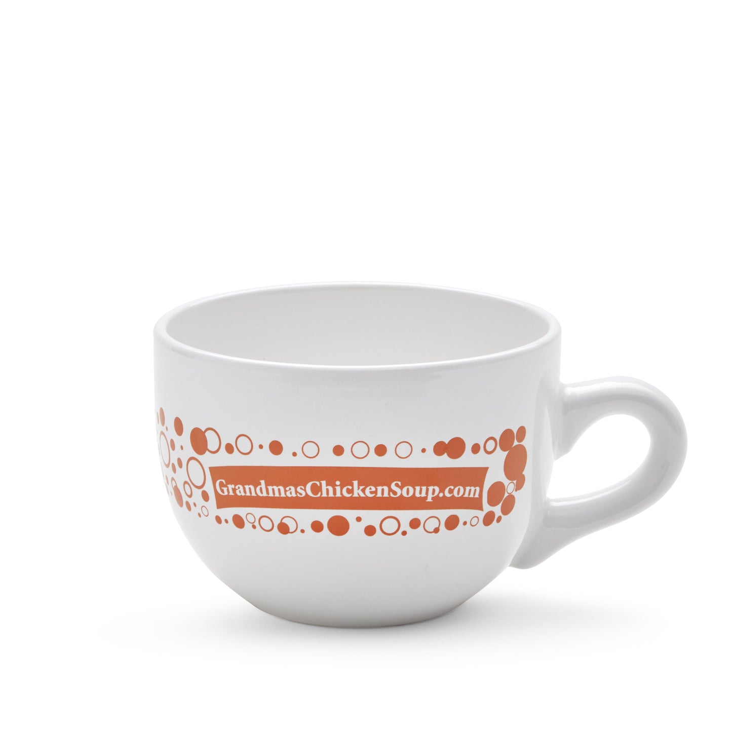 Grandma's Mug filled with Chocolate Chip Cookies and Soup